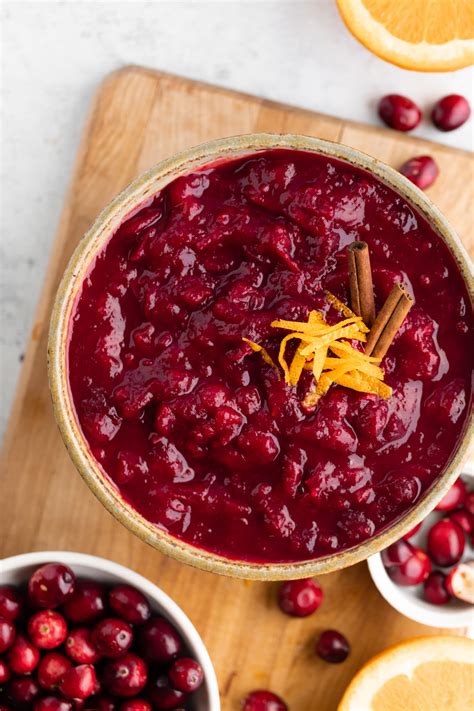 Healthy Homemade Cranberry Sauce Holiday Side Dishes All The