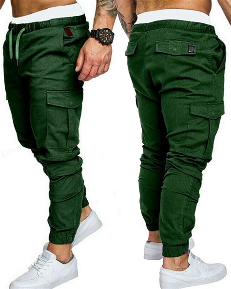 Black Tapered Cargo Pants Mens Black Tapered Fit Cargo Jeans Button Fly