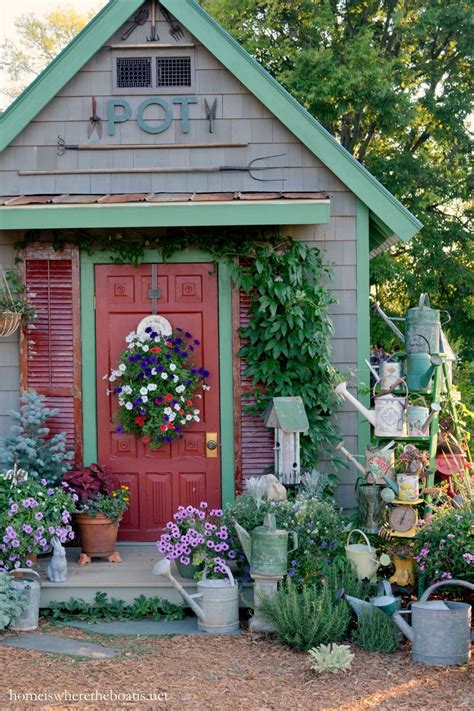 We not only design quality homes for our clients, but we also design and build beautiful lasting quality sheds. Potting Shed | Shed decor, Rustic gardens, Cottage garden