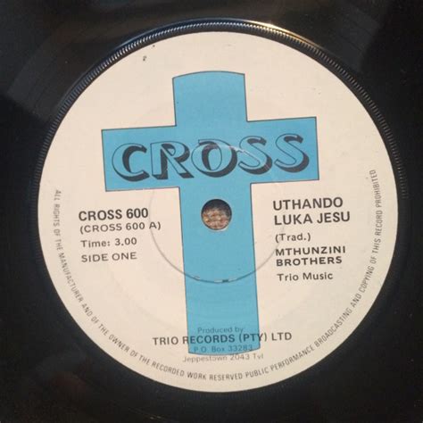 Mthunzini Brothers Uthando Luka Jesu Vinyl Discogs