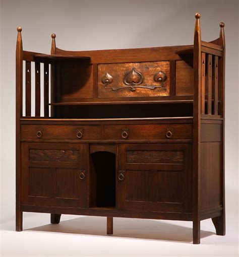 Lot 1092 A Scottish Arts And Crafts Oak Sideboard Possibly Wylie