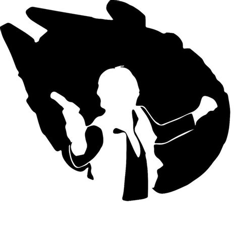 Millennium Falcon Silhouette At Getdrawings Free Download