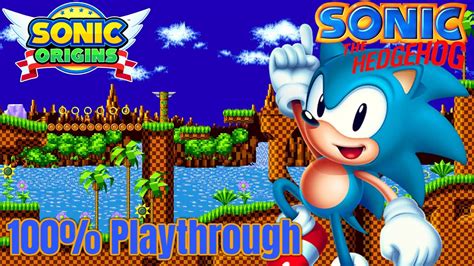 Sonic The Hedgehog 100 Playthrough Sonic Origins Youtube