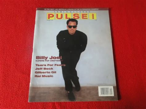 Vintage Rock And Roll Pulp Magazine Pulse 1989 Billy Joel Jeff Beck Rai Music P3 14 00 Picclick