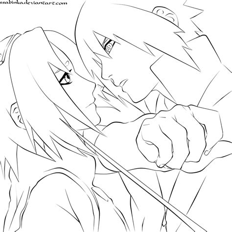 Sasuke And Sakura Coloring Pages Coloring Pages