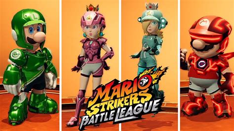 Mario Strikers Battle League All Character Gears Setting Motions Nintendo Switch YouTube