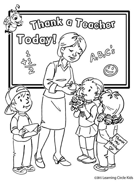 Best Free Teacher Coloring Pages Coloring Home