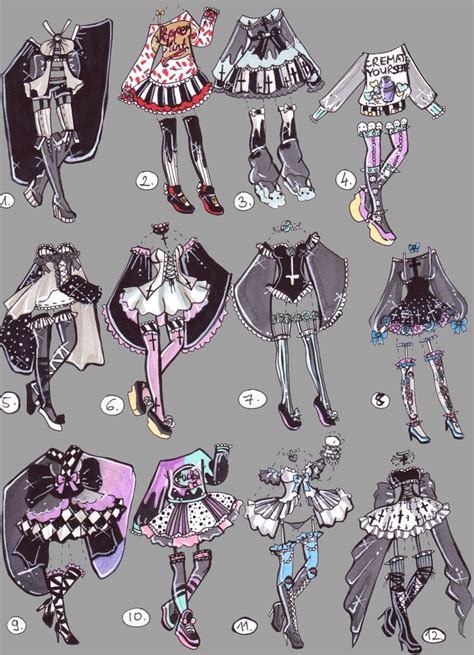 Closed Gothpastel Outfits By Guppie Vibes Drawing Anime Clothes