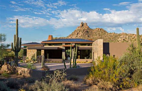 Sensational Contemporary Desert Home Blurring Indooroutdoor Boundaries