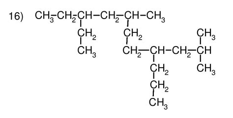 Ejercicio 16 Nombrar Química Formulación Orgánica Alcanos