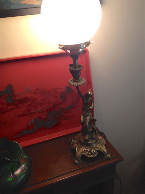 Antiques Atlas Art Nouveau Bronze Lady Table Lamp