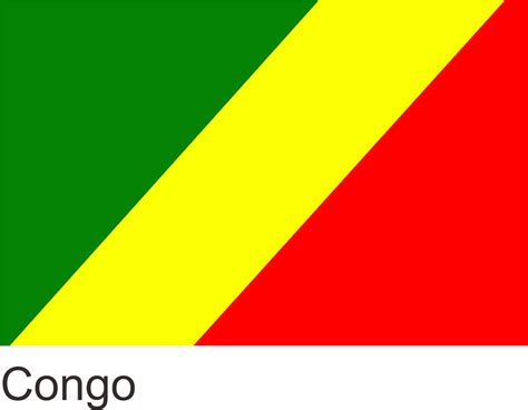 Congo Flag Vector Design New Temanggung Desain Vektor Free Vector