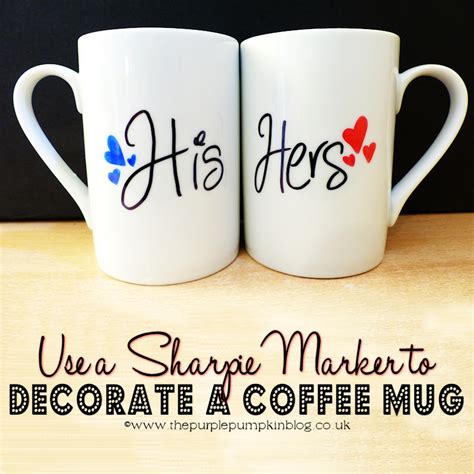 Handprinted mugs are an adorable way of keeping your little one's signature alive on a coffee mug long after they grow up! Use a Sharpie Marker to Decorate a Coffee Mug