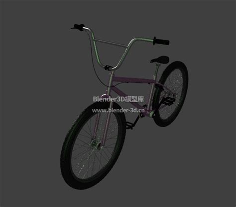 Blender Bmx自行车3d模型素材资源免费下载 Blender3d模型库