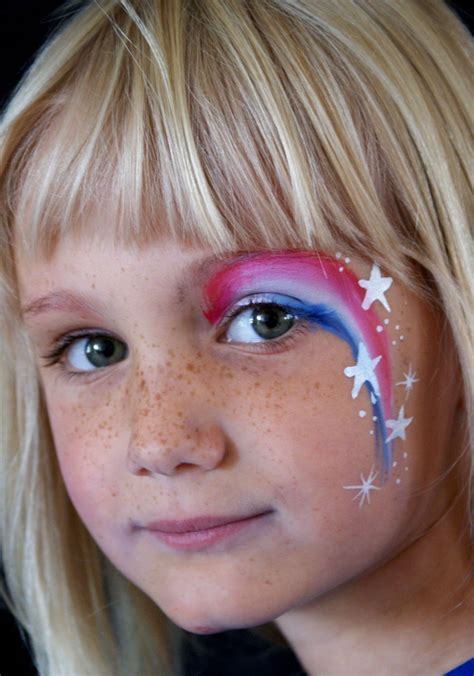 Stars And Stripes Face Painting Pinturas Faciais Infantis Pinturas