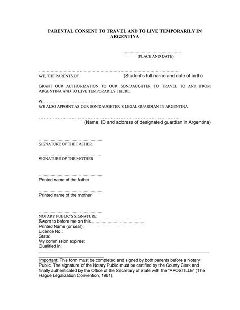 50 Printable Parental Consent Form And Templates Templatelab