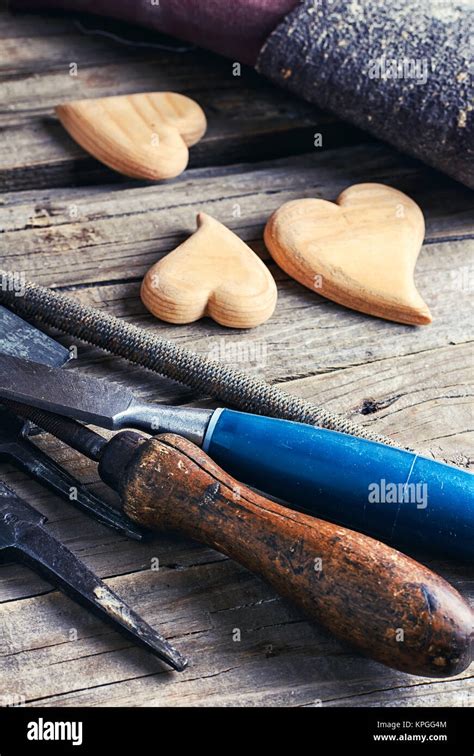 Set Woodworking Tool Stock Photo Alamy