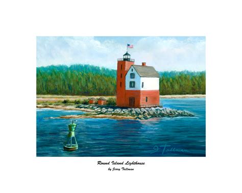 Round Island Lighthouse Tallman Jerry Island Breeze Of Mackinac