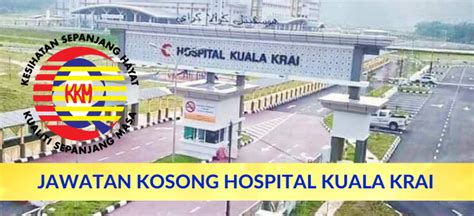 Pihak kami akan mengemaskini kesemua kerja kosong kerajaan spa yang dibuka sepanjang 2020 disini dari masa ke. Jawatan Kosong di Hospital Kuala Krai Ambilan 2020 - APP ...