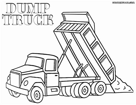 Use buttons 'download' or 'print' to get this picture. Dump Truck Coloring Page New Dump Truck Coloring Pages in ...