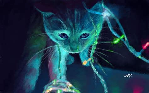 Neon Cat Wallpapers Top Free Neon Cat Backgrounds Wallpaperaccess