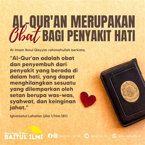 Al Quran Merupakan Obat Bagi Penyakit Hati Atmago