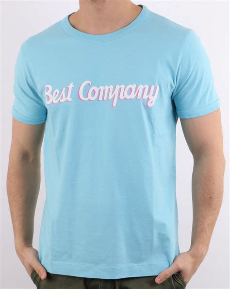 Best Company Logo T Shirt In Sky Blue 80s Casual Classics