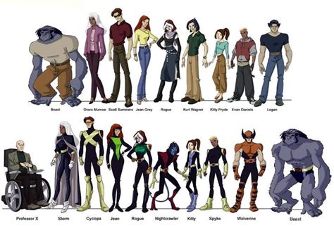 X Men Evolution X Men Evolution X Men Marvel And Dc Characters