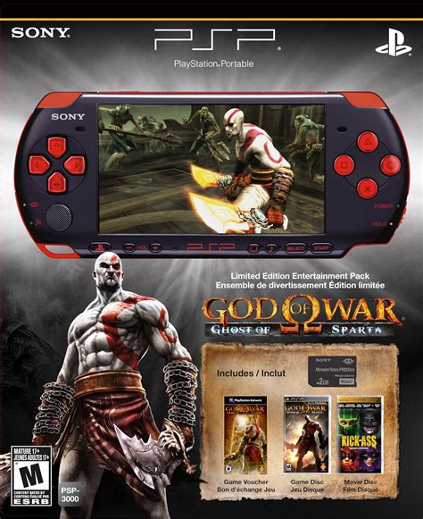 PlayStation Portable Limited Edition God Of War Ghost Of Sparta