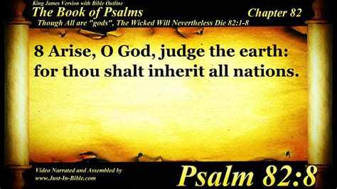 The Book Of Psalms Psalm 82 Bible Book 19 The Holy Bible Kjv