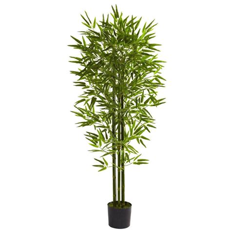 Nearly Natural Ft Uv Resistant Indoor Outdoor Bamboo Tree The