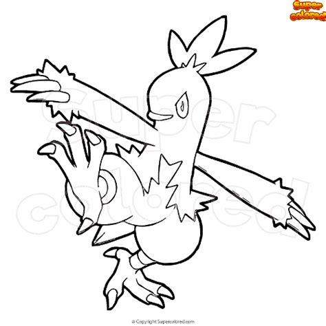 Combusken Coloring Pages
