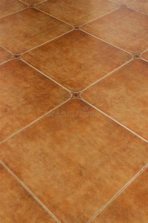 Rustic Style Terracotta Tiles With Rounded Corners Stock Photo Image