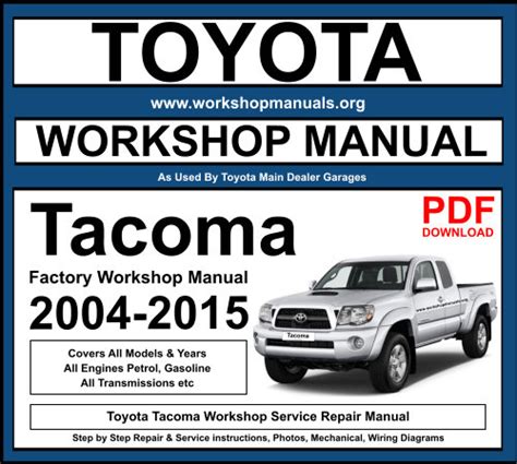 Toyota Tacoma Workshop Repair Manual Download Pdf