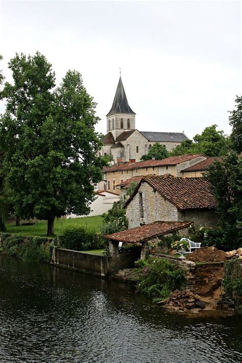 Verteuil Sur Charente France Idyllic Picturesque Poitou Charentes