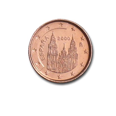 Spain 1 Cent Coin 2000 Euro Coinstv The Online Eurocoins Catalogue
