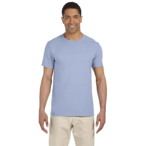 Gildan The Gildan Adult Softstyle 45 Oz T Shirt Light Blue Xl