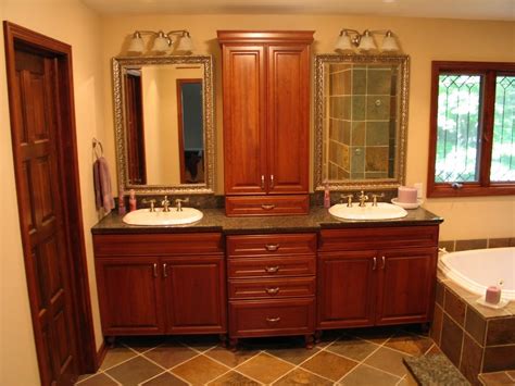 Bathroom vanity and linen closet. Master BathVanity | Modern bathroom vanity, Double vanity bathroom, Bathroom vanity designs