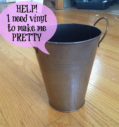 Dollar Store Flower Pot Makeover With Vinyl Flowers And A Giveaway