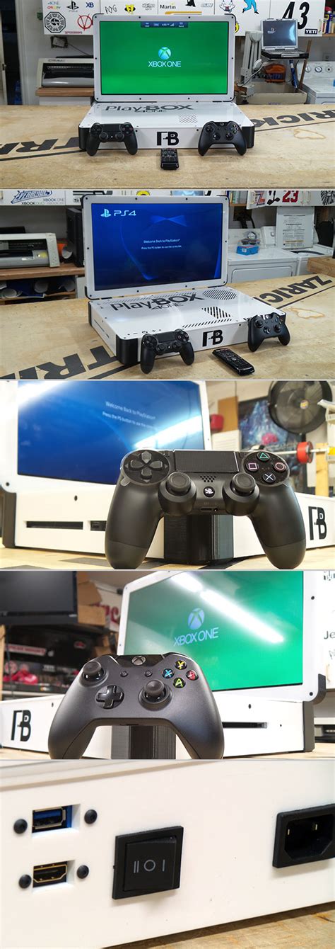 Playbox 4one Mkii Combines Ps4 And Xbox One Into A Single Laptop