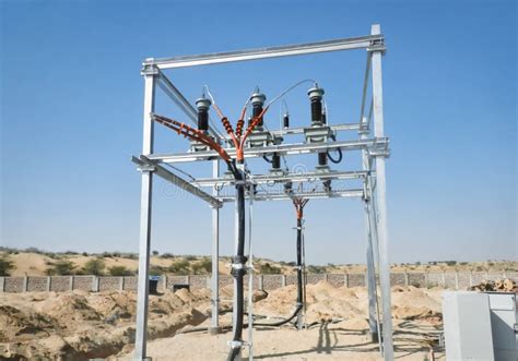 11 Kv Four Pole Structure For Transmission Line Used For Solar Plant
