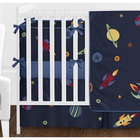 Short on space, and searching for the best small cribs for small rooms? Space Galaxy Crib Bedding Collection