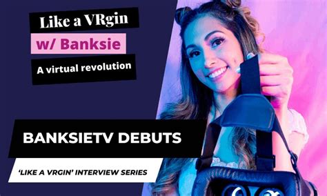 Avn Media Network On Twitter Banksietv Debuts Sextech Interview Series Like A Vrgin