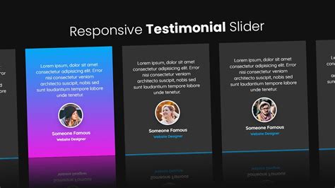 Responsive Testimonial Slider With Css And Swiperjs