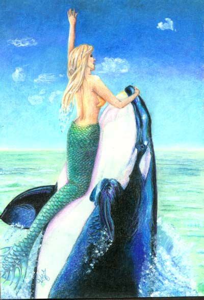 Mermaid Whale Fantasy Mermaids Mermaids And Mermen Mermaid Art