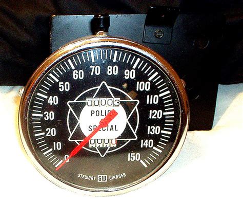 Deadly Curves One Offs 1 Stewart Warner 200mph Police Speedometer 1952