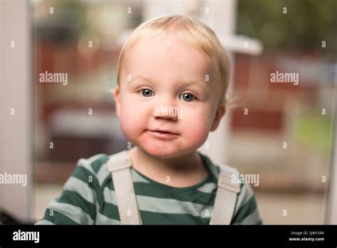 Baby Studio Looking At Camera Hi Res Stock Photography And Images Alamy