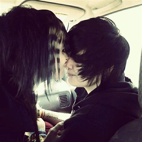 Me And My Girlfriend Scene Hair Emo Hair Lesbian Couple Emo Couple Cute Emo Couples