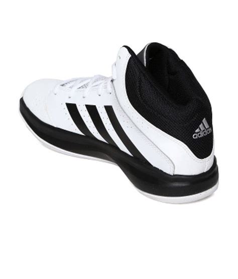 Adidas White Synthetic Leather Basketball Sport Shoes Buy Adidas