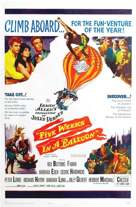 Five Weeks In A Balloon 1962 Movie Posters